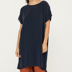 Elizabeth Suzann Georgia Dress in Navy Silk